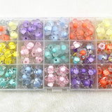 17mm Sunflowers Acrylic Spacer Beads for DIY Bracelets (10-40pcs)