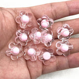 17mm Sunflowers Acrylic Spacer Beads for DIY Bracelets (10-40pcs)