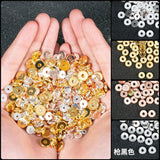 50Pcs Copper Flat Round Spacers Beads DIY Jewelry Making Bracelets Accessories