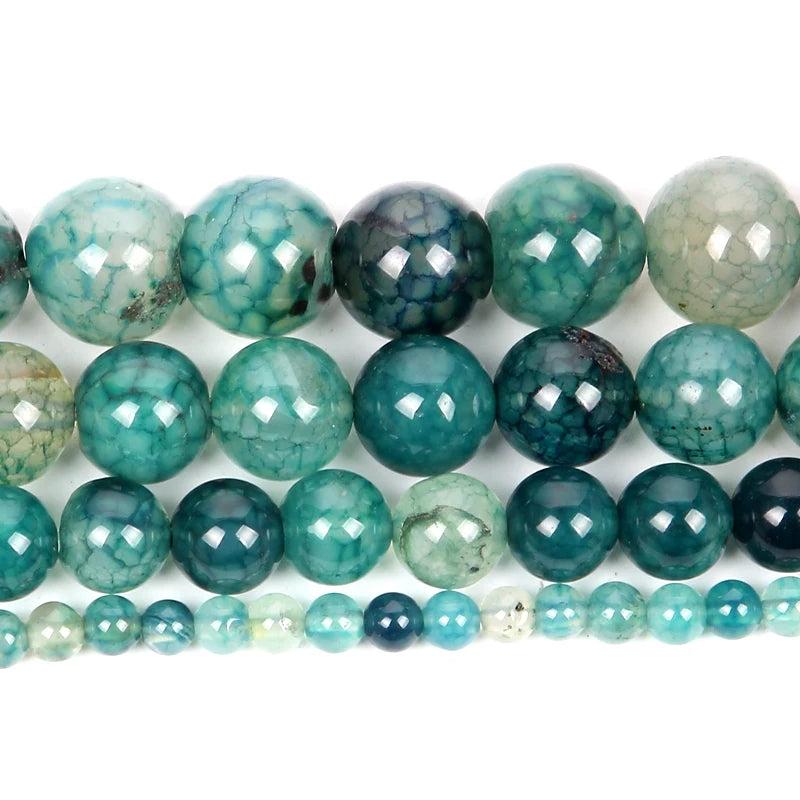 Natural Striped Agate Tourmaline Spacer Beads for DIY Jewelry Making