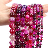 Natural Striped Agate Tourmaline Spacer Beads for DIY Jewelry Making