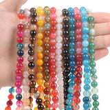 Natural Striped Agate Tourmaline Spacer Beads for DIY Jewelry Making