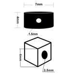 Letter Acrylic Beads Round Flat Alphabet Digital Cube Loose Spacer Bead