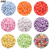 Acrylic Letter Beads Round Flat Alphabet Spacer Jewelry