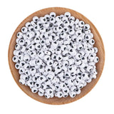100-500Pcs 7*4MM Acrylic Smiley Face Beads DIY Jewelry Making Spacer