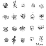 10Pcs 45 Style Owl Tortoise Buddha Lord Small Hole Bead Charms