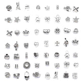 10Pcs 45 Style Owl Tortoise Buddha Lord Small Hole Bead Charms