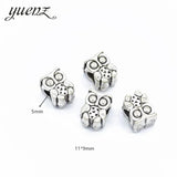 10Pcs 45 Style Owl Tortoise Buddha Lord Small Hole Bead Charms