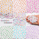 4x7mm Acrylic Letter Beads Mixed A-Z for DIY Jewelry Making
