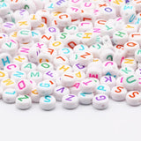 4x7mm Acrylic Letter Beads Mixed A-Z for DIY Jewelry Making