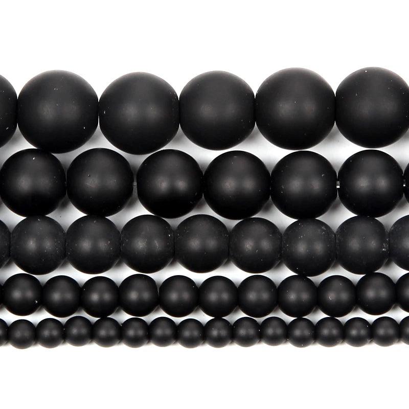 Frosted Stone Loose Beads for Jewelry Making DIY 4/6/8/10/12MM