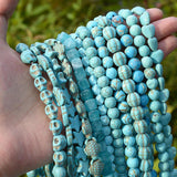 Green Turquoises Stone Bead Sets for Jewelry DIY 4-12mm