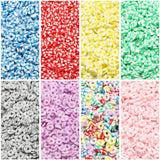 200pcs 6mm Colorful Flat Round Clay Beads for DIY Bracelets