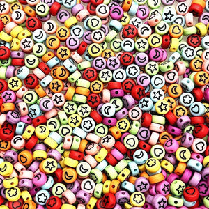 100-500pcs 7x4mm Oval Acrylic Spacer Beads DIY Jewelry Making