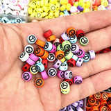 100-500pcs 7x4mm Oval Acrylic Spacer Beads DIY Jewelry Making