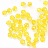 Faceted Austria Glass Beads 4mm 6mm Crystal Rondelle for Jewelry Making