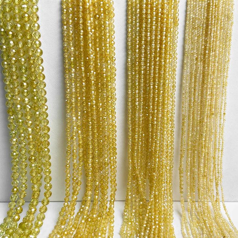 Multicolor Faceted Zircon Stone Beads for Jewelry Making 15
