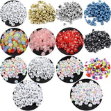 Acrylic Letter Beads Round Cube Spacer for DIY Jewelry Making