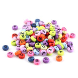Acrylic Letter Beads Round Cube Spacer for DIY Jewelry Making
