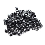 Acrylic Letter Beads Round Cube Spacer for DIY Jewelry Making