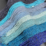 3mm Natural AA Aquamarine Lace Agat Micro Small Loose Bead