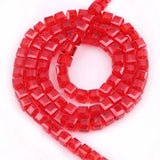 Green Austrian Glass Square Beads 2/3/4/6/8/10MM