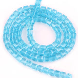 Green Austrian Glass Square Beads 2/3/4/6/8/10MM