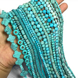 Natural Stone Turquoise Faceted Beads for Jewelry Making