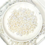 Pearl Beige Loose Beads 4-12mm DIY Jewelry Making Bracelet Sewing Accessories