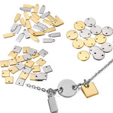 20-50pcs Stainless Steel Pendants Charm Handmake For DIY Bracelet