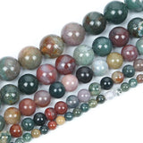 Indian Agates Round Loose Beads for Jewelry Making DIY Necklace Bracelets