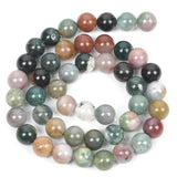 Indian Agates Round Loose Beads for Jewelry Making DIY Necklace Bracelets