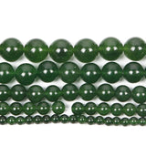Green Taiwan Jade Chalcedony Round Beads 4-12 MM