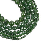 Green Taiwan Jade Chalcedony Round Beads 4-12 MM