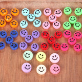 100-200Pcs Smiley Acrylic Beads Jewelry Making DIY Necklace Bracelet
