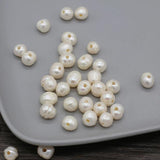 Natural Pearl Round Big Hole Beads Jewelry DIY Necklace Bracelet