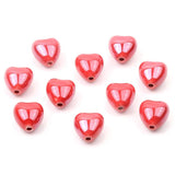 Solid Heart Shape Ceramic Beads for DIY Bracelets Necklace