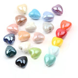 Solid Heart Shape Ceramic Beads for DIY Bracelets Necklace