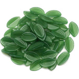 Leaf Shape Green Czech Glass Beads for Jewelry Making DIY