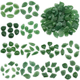 Leaf Shape Green Czech Glass Beads for Jewelry Making DIY