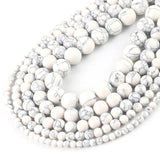 Howlite Turquoise Round Loose Beads 4/6/8/10/12mm for DIY Jewelry Making