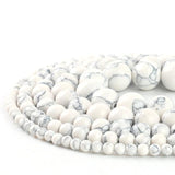 Howlite Turquoise Round Loose Beads 4/6/8/10/12mm for DIY Jewelry Making