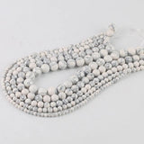 Howlite Turquoise Round Loose Beads 4/6/8/10/12mm for DIY Jewelry Making