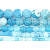 Frost Cracked Dream Fire Dragon Veins Agates Beads 4/6/8/10/12mm