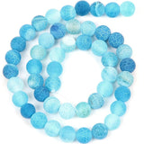 Frost Cracked Dream Fire Dragon Veins Agates Beads 4/6/8/10/12mm