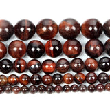 Red Tiger Eye Round Natural Stone Beads 6/8/10/12 MM