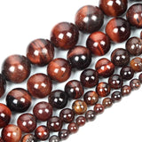 Red Tiger Eye Round Natural Stone Beads 6/8/10/12 MM