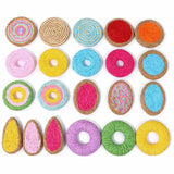 Round Rattan Straw Charms for Jewelry Making DIY