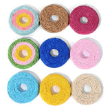 Round Rattan Straw Charms for Jewelry Making DIY