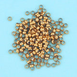 100pcs Stainless Steel Ball Crimp End Beads for DIY Jewelry Making